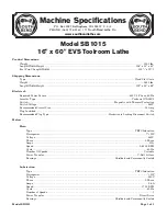 Preview for 89 page of South bend SB1014F  insert Manual Insert