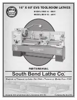 Preview for 109 page of South bend SB1014F  insert Manual Insert