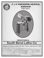 South bend SB1017 Owner'S Manual preview