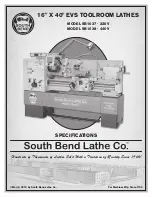 Preview for 85 page of South bend SB1037F  insert Manual Insert