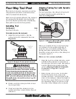 Preview for 53 page of South bend TURN-NADO SB10146PF Owner'S Manual