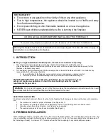 Preview for 3 page of Southwest Kiva SWK24 Installation Instructions And Operation Manual