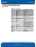 Preview for 2 page of SOYO DYLM2086 Specifications