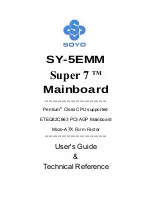 Preview for 1 page of SOYO Super 7 SY-5EMM User'S Manual & Technical Reference