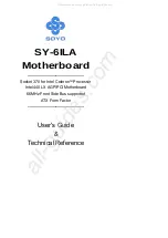 Preview for 1 page of SOYO SY-6ILA User'S Manual & Technical Reference