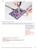 Preview for 22 page of Sparkfun Electronics LilyPad ProtoSnap Plus Hook-Up Manual