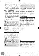 Preview for 76 page of Sparky Group BR2 15Li HD Original Instructions Manual