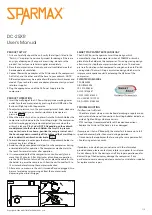 Preview for 4 page of Sparmax DC-25XR User Manual