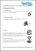 Preview for 5 page of SpaVida C667 User Manual