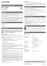 Preview for 2 page of Speaka Professional 1285734 Operating Instructions