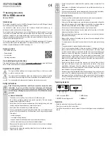 Preview for 3 page of Speaka Professional 1491416 Operating Instructions