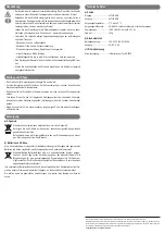 Preview for 2 page of Speaka Professional SP-2599944 Operating Instructions Manual