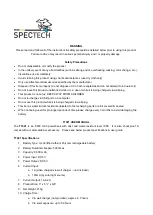 Spectech T1021 Quick Start Manual preview