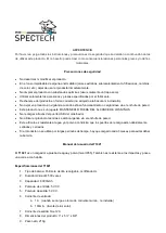 Preview for 7 page of Spectech T1021 Quick Start Manual