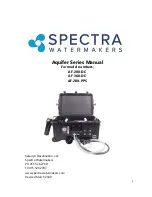 Preview for 1 page of Spectra Watermakers Aquifer AF-200-DC Manual