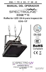 Preview for 17 page of Spectro-UV EDG-13T Operator'S Manual