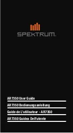 Spectrum AR7350 User Manual preview