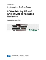 Spectrum InView 2706 Installation Instructions preview