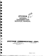 Preview for 2 page of Spectrum ST250A Service Manual