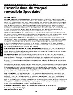 Preview for 8 page of Speedaire 5YAR8 Operating Instructions & Parts Manual