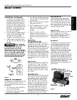 Preview for 3 page of Speedaire 5Z598C Operating Instructions And Parts Manual