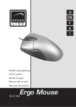 Preview for 1 page of SpeedLink Ergo Mouse SL-6162 User Manual