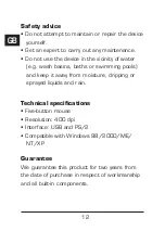 Preview for 12 page of SpeedLink Ergo Mouse SL-6162 User Manual