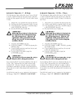 Preview for 35 page of Spellman LORAD LPX-200 Operator'S Manual