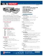 Preview for 2 page of Spellman SLM SERIES Instruction Manual