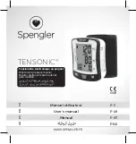 Spengler TENSONIC User Manual preview