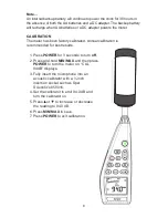 Preview for 8 page of Sper scientific 850017 Instruction Manual