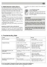 Preview for 18 page of SPERONI AGC 1100/25 Operating Instructions Manual