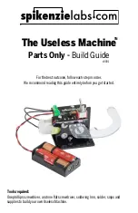 spikenzielabs Useless Machine Build Manual preview