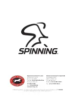 Preview for 18 page of Spinning Sport series Onwers Manual