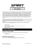 Preview for 3 page of Spirit 16007604850-1 Owner'S Manual