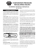 Preview for 1 page of Sporlan ORIT-10 Installation & Service Instructions