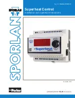 Preview for 1 page of Sporlan Superheat Installation And Operation Instructions Manual