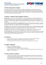 Preview for 12 page of Sport-thieme 161 0505 User Manual