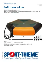 Sport-thieme Soft trampoline 11 127 8705 Instructions For Use preview