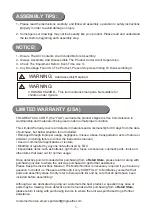 Preview for 2 page of Sportcraft SST189 Assembly Instructions Manual