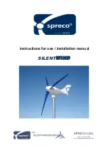 Spreco Silentwind Instruction For Use & Installation Instructions preview