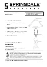 Preview for 2 page of Springdale Lighting STT11133 Assembly Instructions