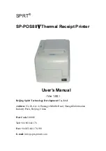 SPRT SP-POS88VBT User Manual preview