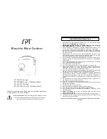 SPT SC-1202W Operating Instructions preview