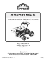 SPYKER SPYDSB-9G Operator'S Manual preview