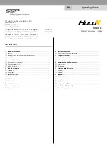 SSP HOLDX L1 Operating Manual preview