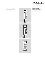 Preview for 1 page of SSS Siedle BFS 850-0 System Manual