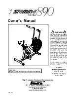 Stamina 0890 Air Bike Owner'S Manual preview