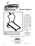 Stamina In Motion T3000 Owner'S Manual preview