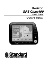 Standard Communications GPS Chart400 Owner'S Manual preview